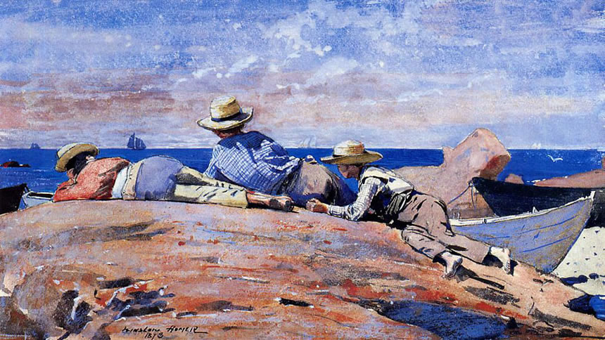 Three Boys on the Shore (Три мальчика на берегу), 1873