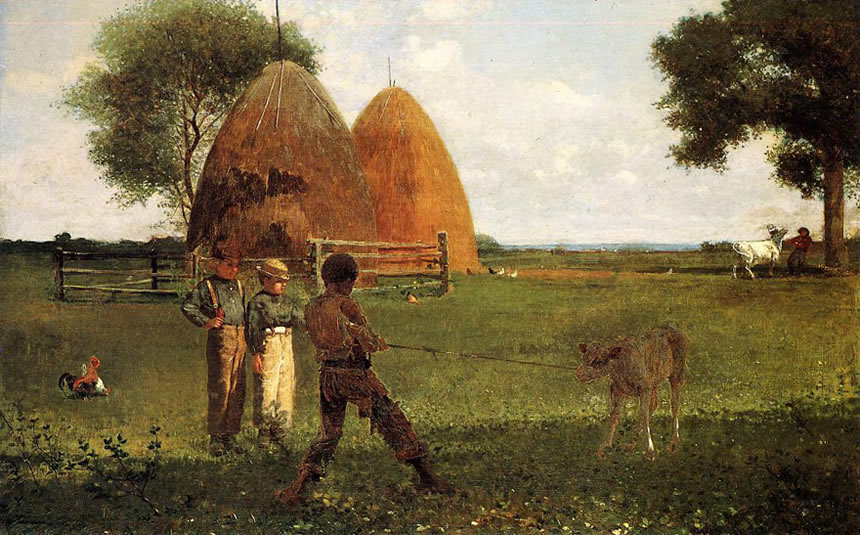 Weaning the Calf (Отлучение телёнка), 1875