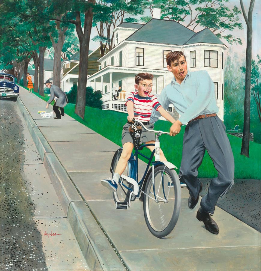Learning to Ride a Bike (Учимся ездить на велосипеде), 1954