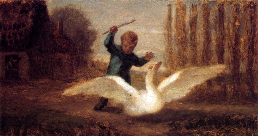 Chasing the Goose (Погоня за гусём), 1850