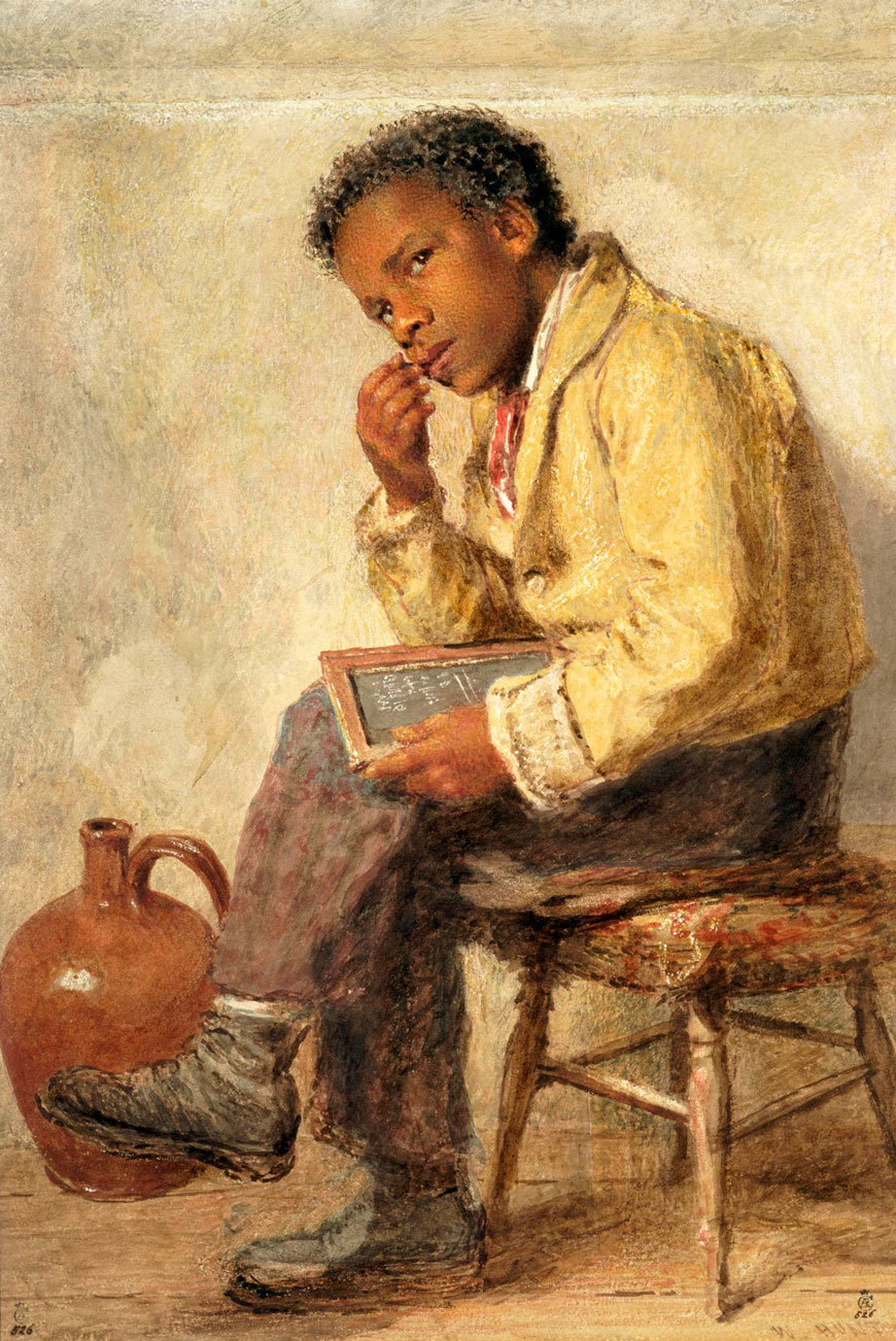 A Brown Study (Негритёнок за учёбой), c.1840