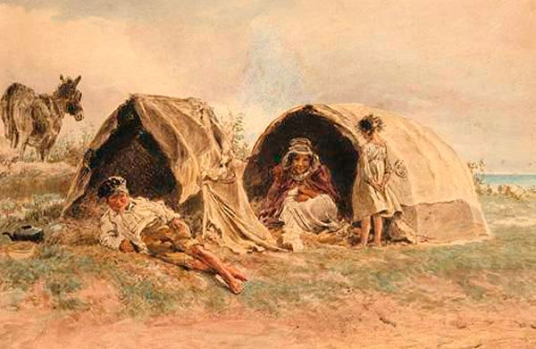 A gypsy encampment (Цыганский табор)