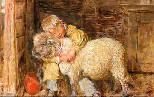 The pet lamb (Любимая овечка)