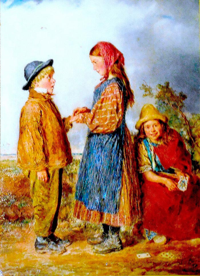 Juvenile Palmistry / The Fortune Tellers (Хиромантия для молодых / Гадалки), 1839