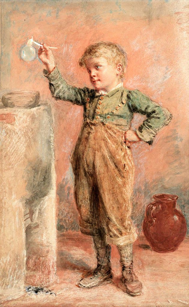 A Young Boy Blowing a Bubble (Мальчик, выдувающий пузыри)