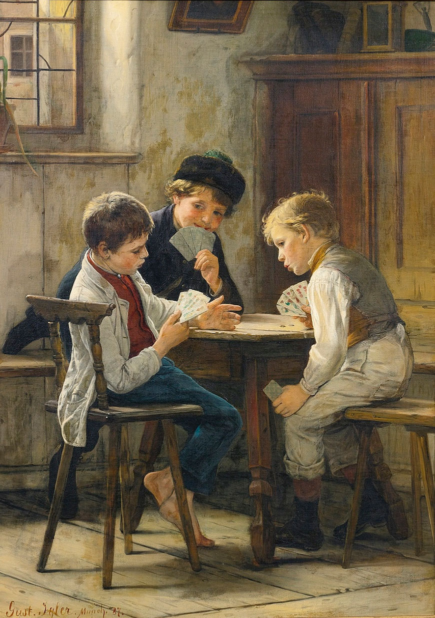 A game of cards (Игра в карты), 1887