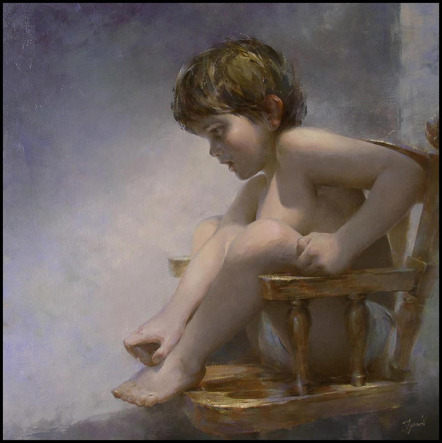 Boy on a Chair(Мальчик в кресле)