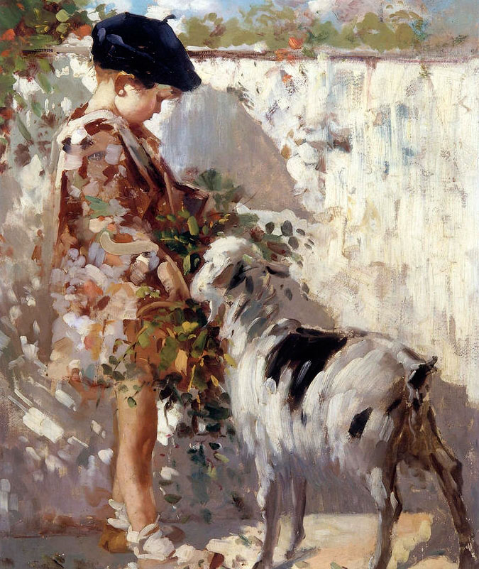 Boy with a goat (Мальчик с козой)