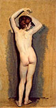 Стоящий обнажённый мальчик, со спины (A Nude Boy Standing), 1830-1840