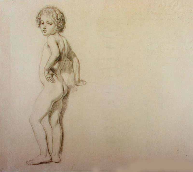 Обнаженный мальчик (Naked boy), 1831-1834