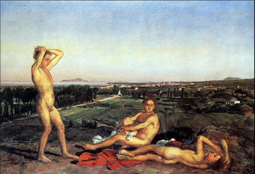 Maльчики нa бepeгy Heaпoлитaнcкoгo зaливa(The boys on the shore of the Neopolitan Bay)