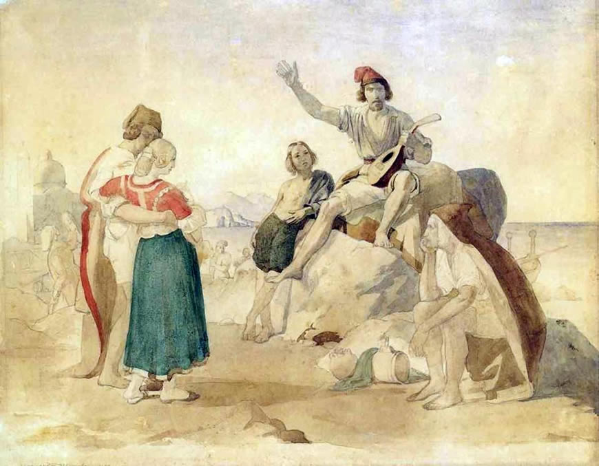 Итaльянcкaя cцeнa (The Italian scene), 1838