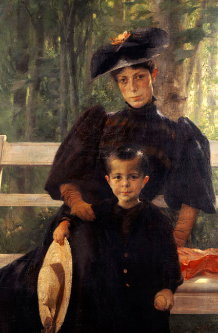 The Artist's Wife with Their Son (Жена художника с сыном), 1895