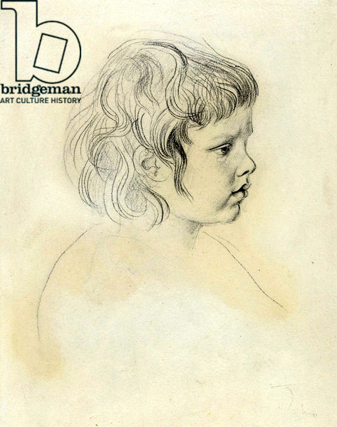 Profile head of David as a child (Профиль головы Дэвида в детстве), c.1904