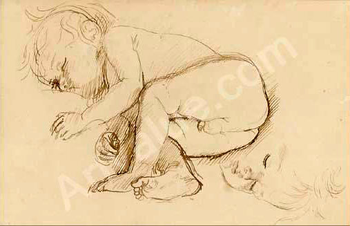 Pyramus asleep (Спящий Пирамус), c.1906