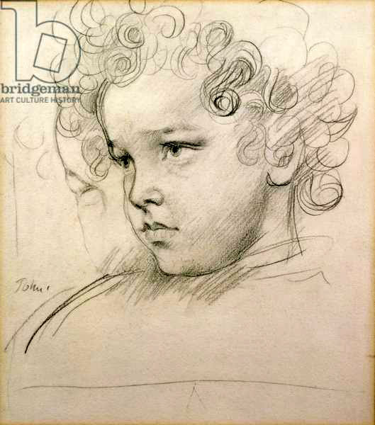 Study of a young boy's head (Эскиз головы маленького мальчика)