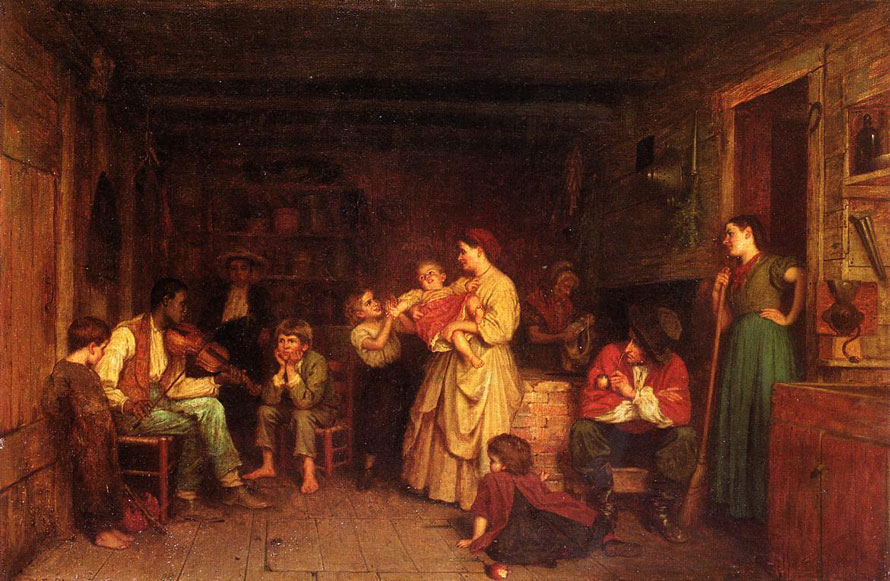 Fiddling His Way (Его способ игры на скрипке), c.1866