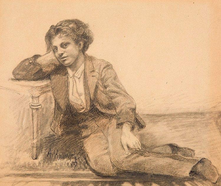 A seated boy (Сидящий мальчик), 1887