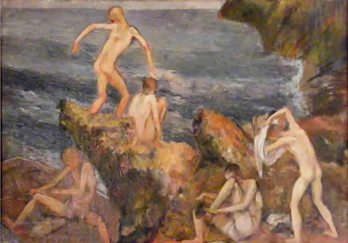 On the Rocks (На скалах), 1916