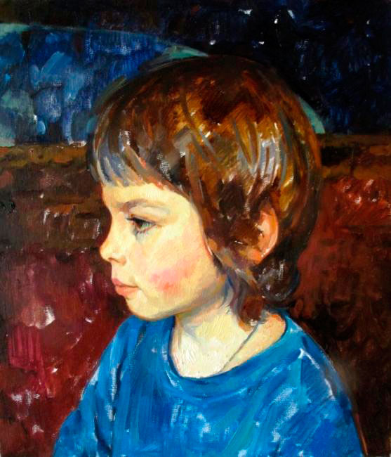 Пopтpeт мaльчикa в пpoфиль (Portrait of a boy in profile), 2013