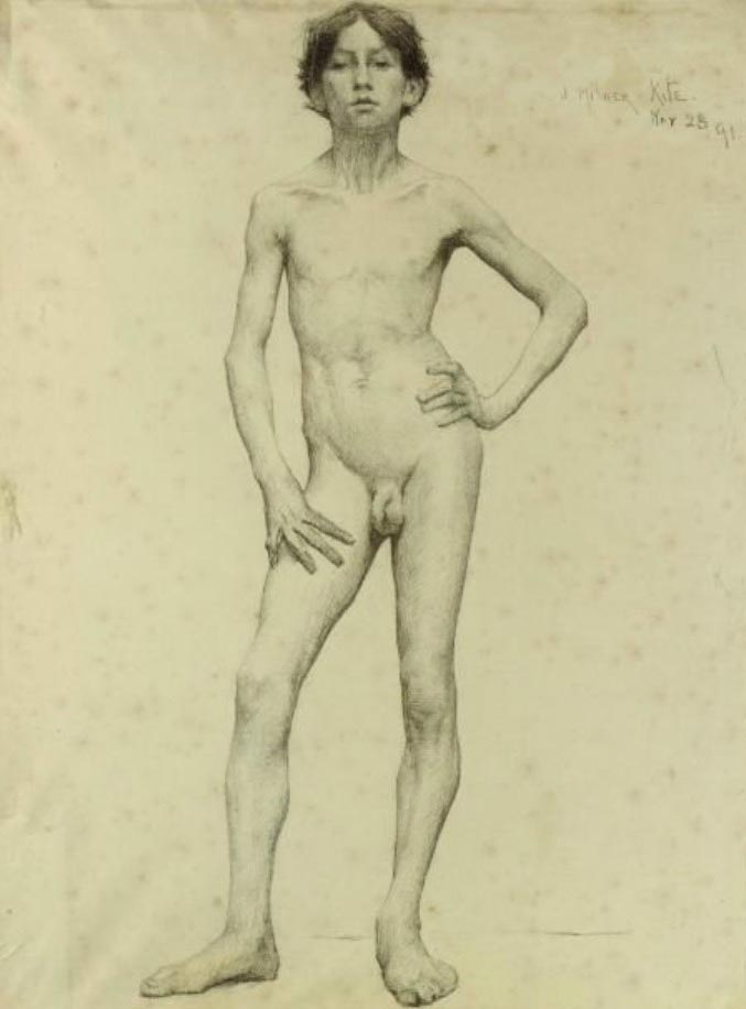 Young man (Молодой человек), 1891