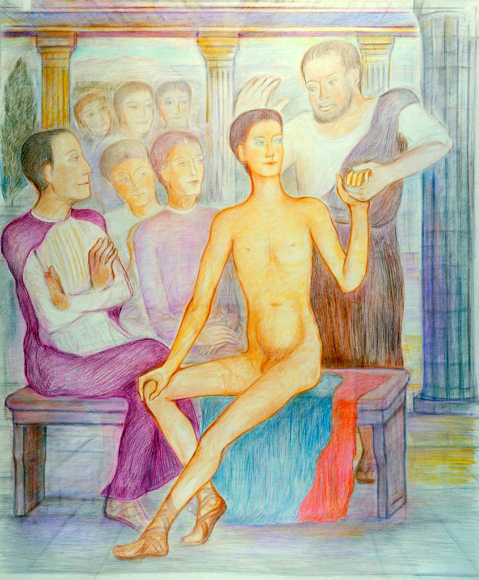 Charmide se soumettant à l'incantation de Socrate (Хармид подчиняется уговорам Сократа), 1984