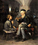 Grossvater und Enkel im Gespräch (Дед и внук за разговором), 1852-1860