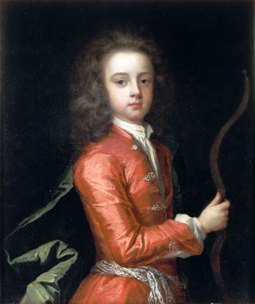 Portrait of a boy, said to be the Duke of Gloucester, holding a bow (Портрет мальчика, по словам, герцога Глостера, держащего лук)