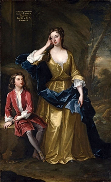 Portrait of Isabella, Duchess of Grafton and her son Charles Fitzroy, later 2nd Duke of Grafton (Портрет Изабеллы, герцогини Графтон с сыном Чарльзом Фицроем, 2-м герцогом Графтоном)