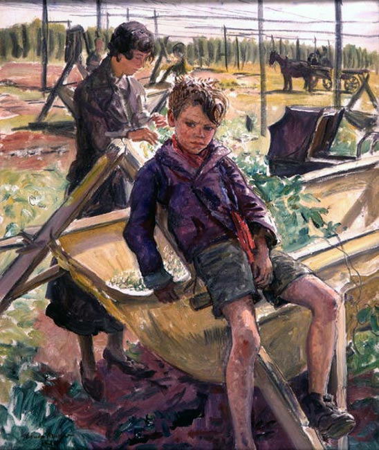 Hop pickers near Malvern (Сборщики хмеля около Малверна), 1939 