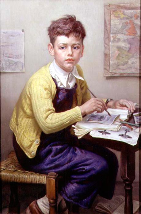 Portrait of a Boy Painting (Портрет рисующего мальчика), 1940 