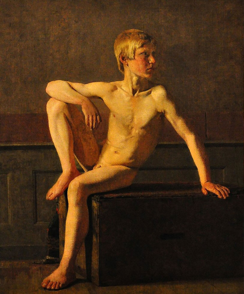 Nude Figure. Sitting Boy (Обнажённая фигура. Сидящий мальчик), 1833