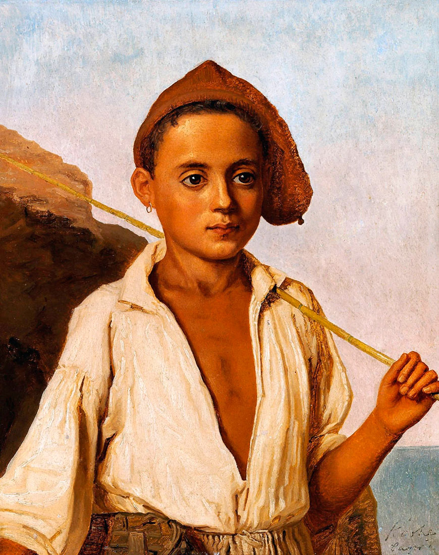 Portrait of a Young Fisher Boy from Capri (Портрет юного мальчика-рыбака с Капри)