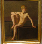 Nude Figure. Sitting Boy (Обнажённая фигура. Сидящий мальчик), 1833