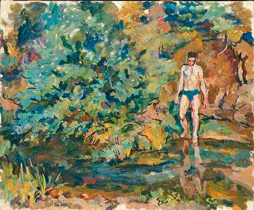 Купающийся мальчик (Bathing boy), 1928