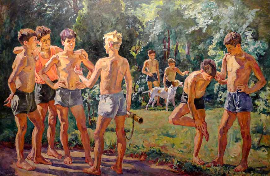 Лето / Утром / Утро испанских пионеров (Summer / At morning / Morning of Spanish pioneers), 1939