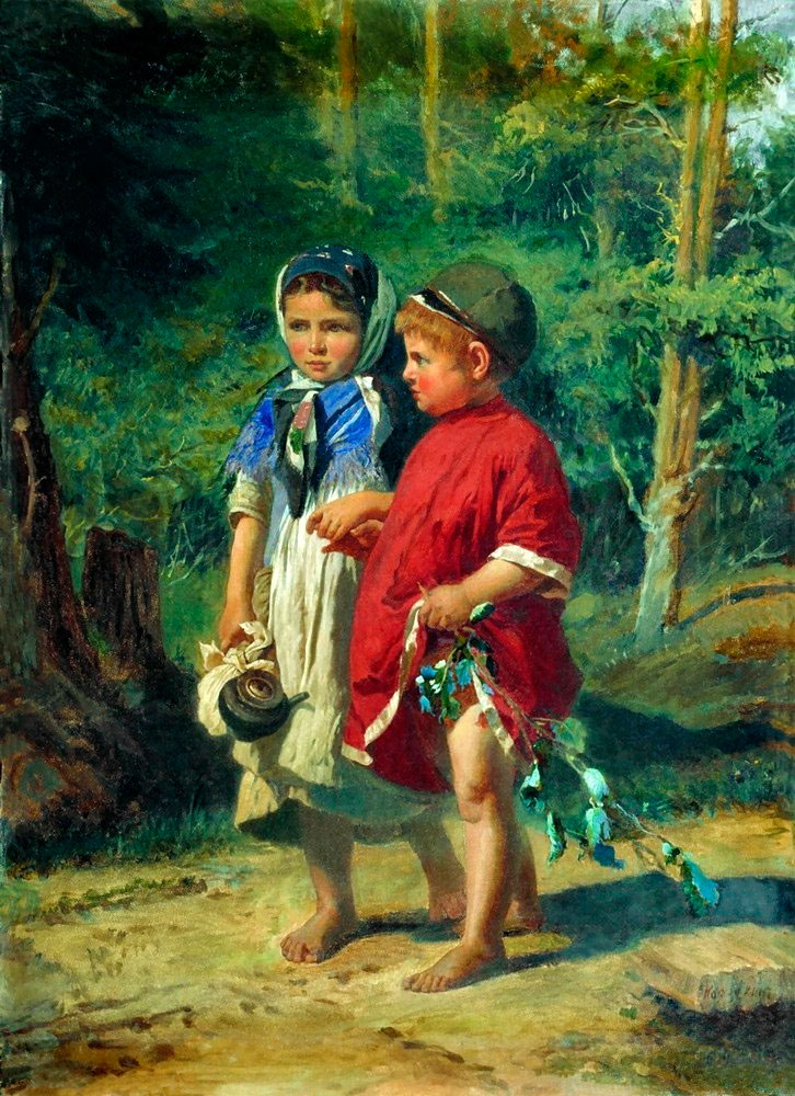 Крестьянские дети (Peasant Children), before 1894