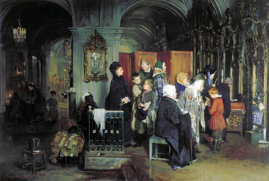 Пepeд иcпoвeдью (Before confession), 1877