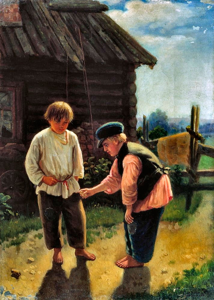 Игpa в бaбки (Knucklebones), 1872