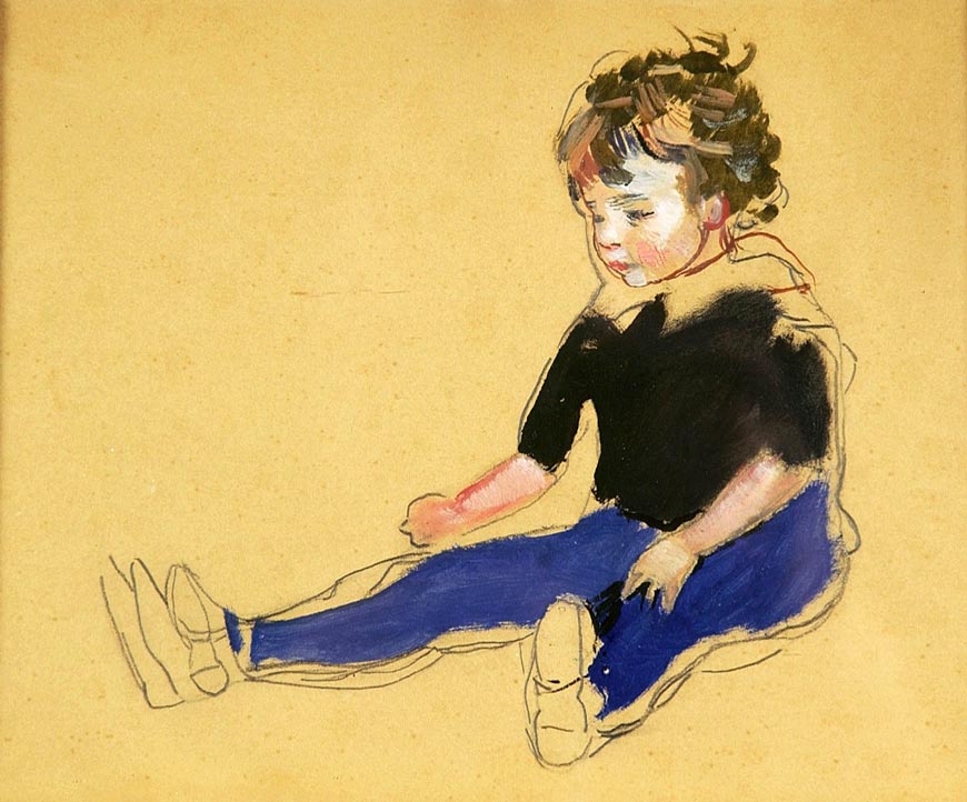 Sittende gutt (Сидящий мальчик)