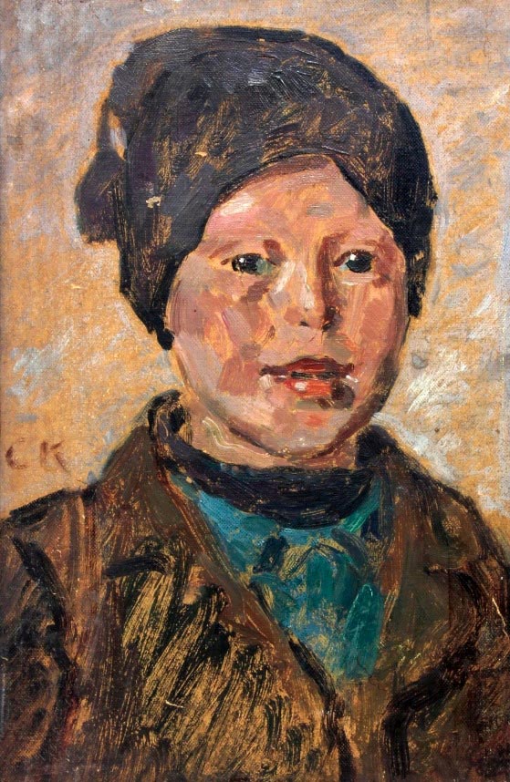 Portrait of a Norwegian boy wearing a hat (Портрет норвежского мальчика в шапке)