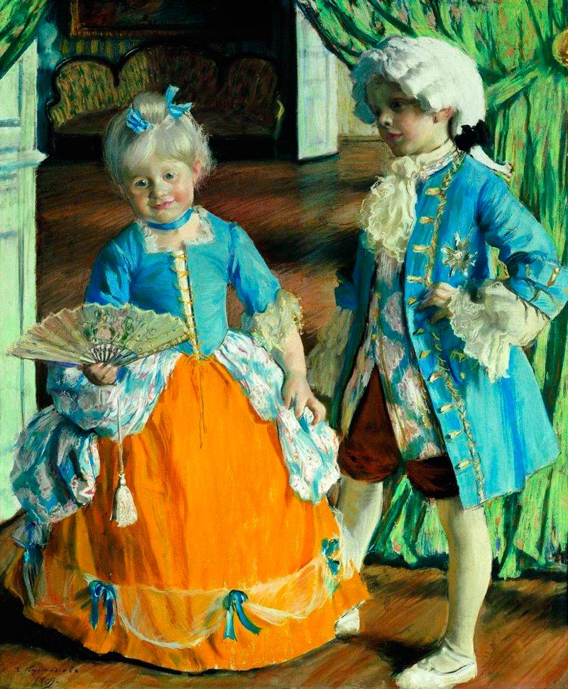 Дети в маскарадных костюмах (Children in fancy dress costumes), 1909