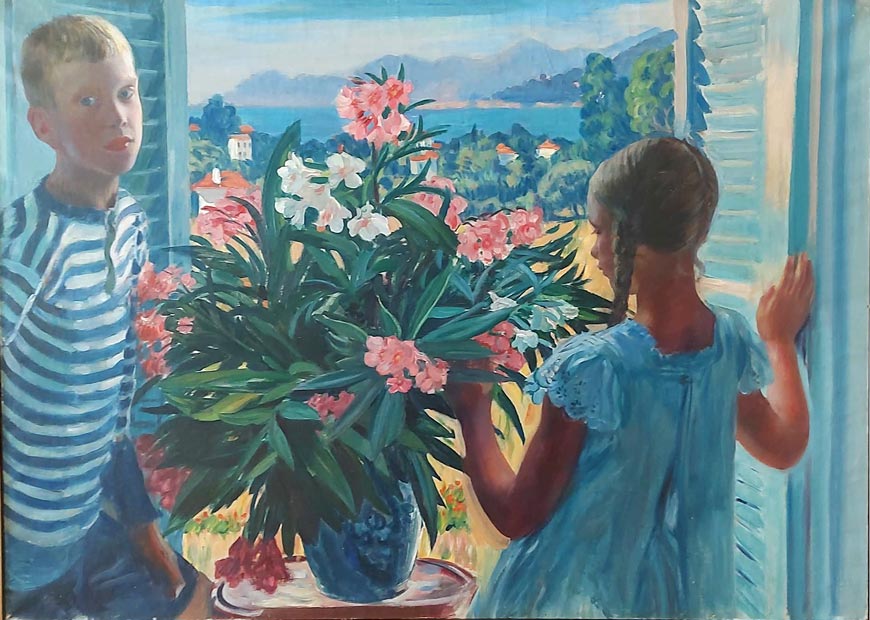 Дети художника - Кирилл и Ирина (The artist's children — Kirill and Irina), 1910-е