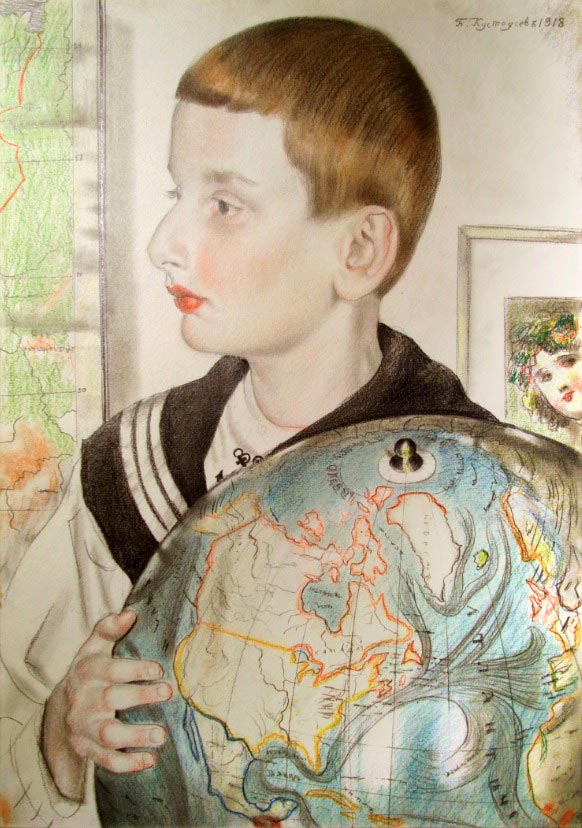 Портрет Андрея Федоровича Нотгафта в детстве (Portrait of Andrei Fedorovich Notgaft as a Child), 1918