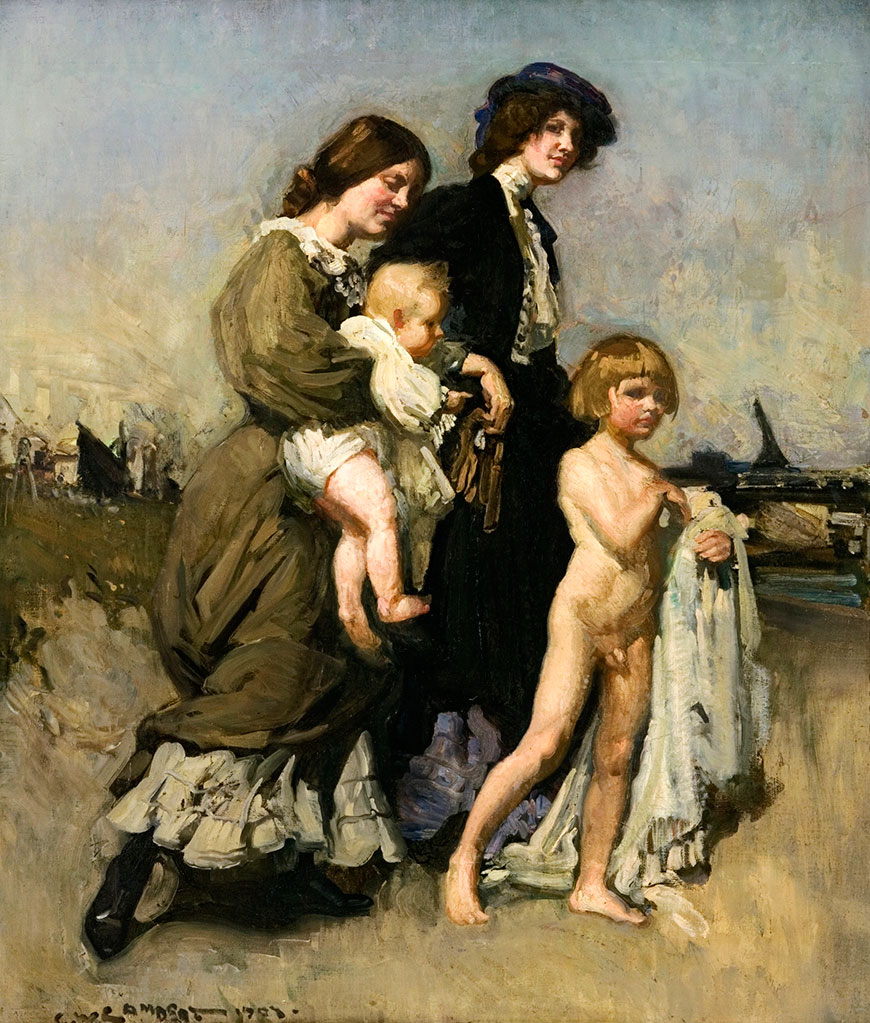 The holiday group / The bathers (Группа отдыхающих / Купальщики), 1907