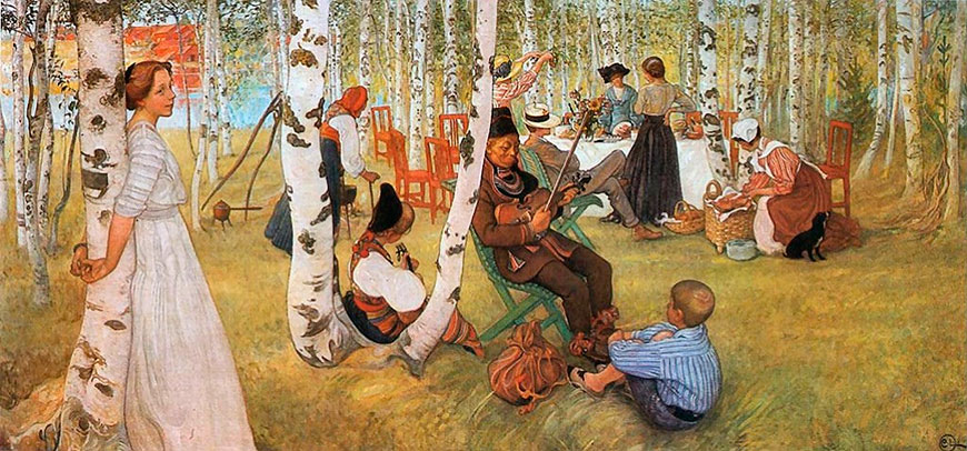 Breakfast in the Open (Завтрак на открытом воздухе), c.1910