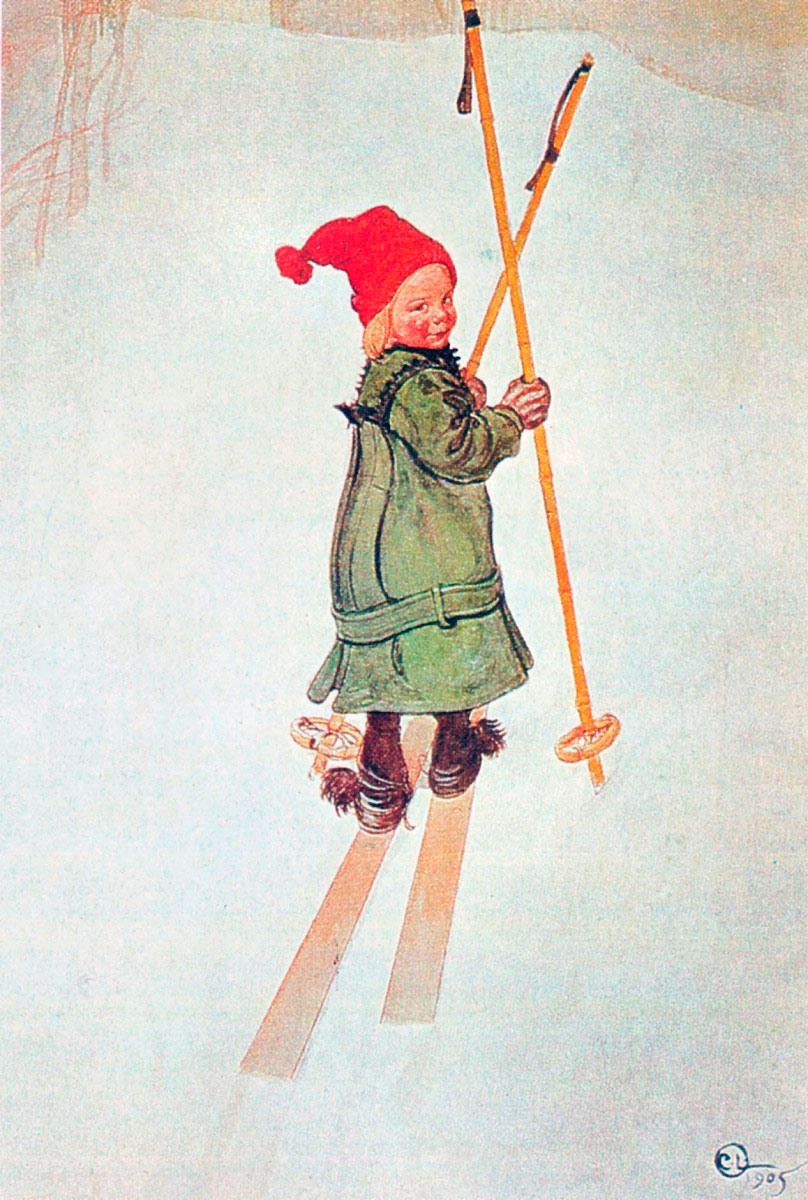 Esbjörn auf Skiern (Эсбъёрн на лыжах), 1905