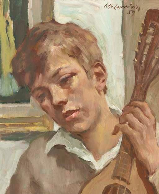 Boy Playing a Mandolin (Мальчик, играющий на мандолине), 1959