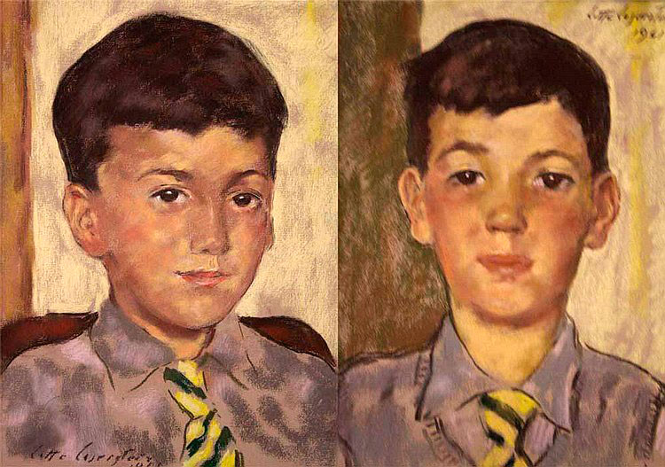 Portraits of a school boy, a pair (Два портрета школьника), 1961