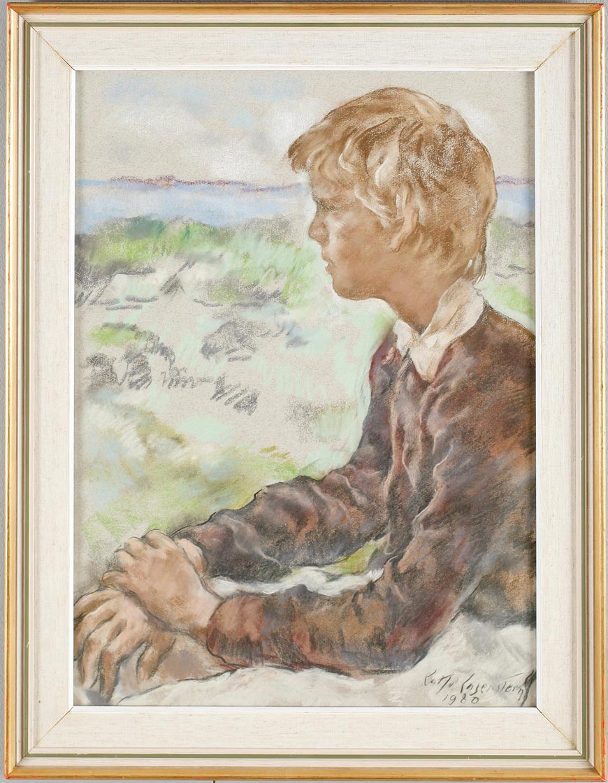 Pojke på strand (Мальчик на пляже), 1980